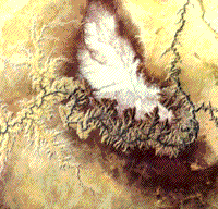 Color Landsat subscene image of the Grand Canyon and the Colorado River.