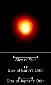 Hubble image of a typical Red Giant in the constellation Betelguese.