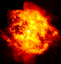 Image of a Wolf-Rayet star in a state of chaotic expansion.