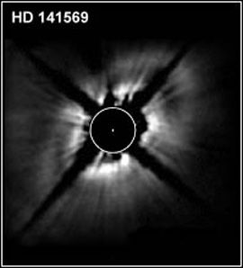 Hubble image of the star-ring system HD141569.