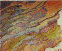 Multispectral image of the geologic map of Pennsylvania - Color Photo