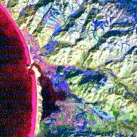 Color composite TM image of Morro Bay, California - combination (B)