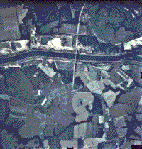 Color aerial photograph along the Chesapeake Bay and Delaware Canal (scale=1:24,000).
