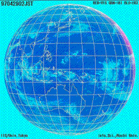 Color composite GMS-5 VISSR image over the western Pacific.