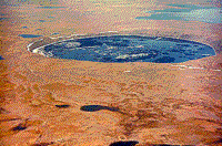 Color photograph of the New Quebec crater in Northern Quebec.
