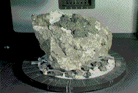 Photograph of a typical lunar rock sample.