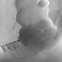B/W Global Surveyor photograph of the surface of Mars, October 1997 (B).