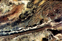 Color Landsat image of the Anti-Atlas mountains of southern Morocco.