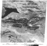 B/W Landsat image of the Kurk Tagh fault, China.