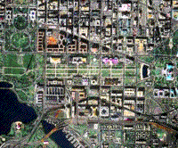 Color image of the Mall at about 2m resolution.