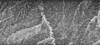 B/W SIR-A radar image of east-central Columbia.