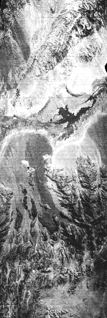 B/W TIMS daytime overflight image of Death Valley, August 17 1982 - Band 3.